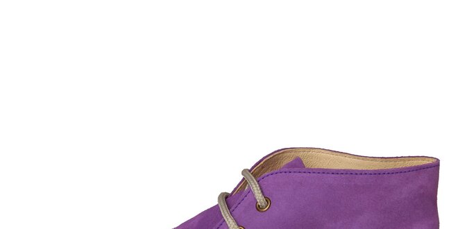 Dámské fialové semišové boty U.S. Polo