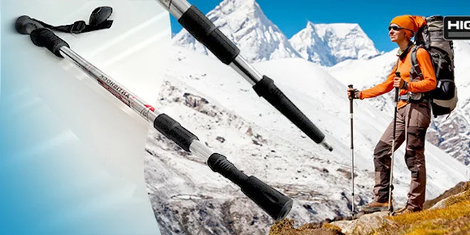 Dvě trekingové hole s odpružením