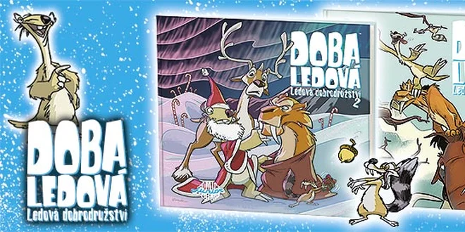 Komiksové knihy Doba ledová 1 a 2 pro malé čtenáře
