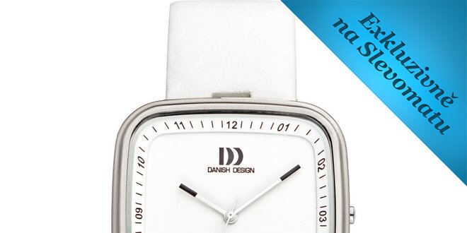 Dámské bílé analogové hodinky Danish Design