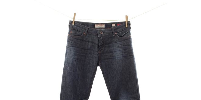 Dámské tmavé džíny s jemným šisováním Fuga