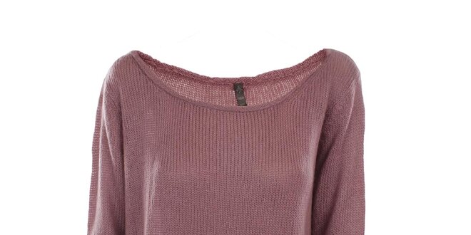 Dámský pletený růžovofialový svetřík Fuga