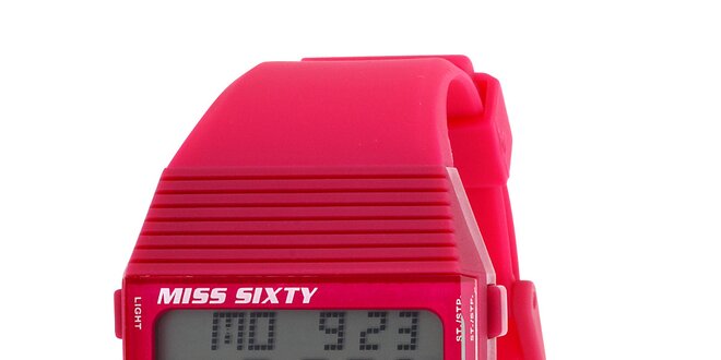 Dámské červené digitální hodinky Miss Sixty