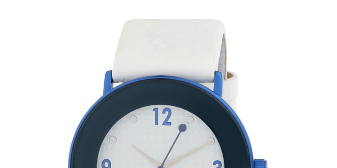 Dámské modrobílé hodinky Miss Sixty