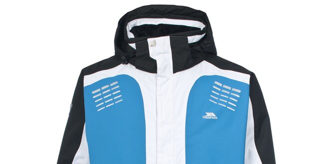 Pánská modro-černo-bílá lyžařská bunda Trespass