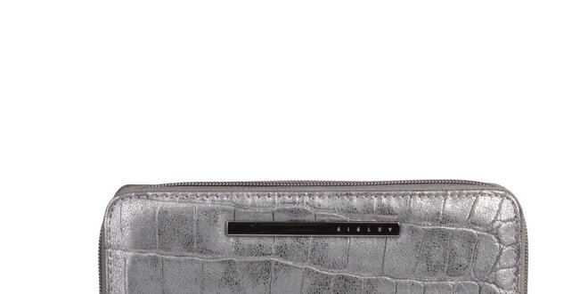 Dámská podlouhlá stříbrná peněženka Sisley