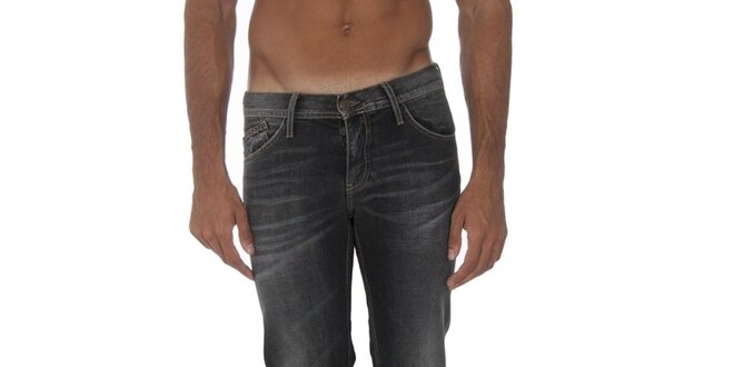 Pánské šedočerné džíny s šisováním Tommy Hilfiger