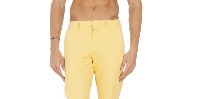 Pánské žluté chino kalhoty Tommy Hilfiger