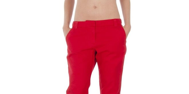 Dámské červené kalhoty Tommy Hilfiger