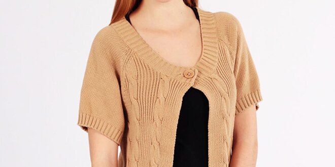 Dámský béžový svetr pletený Emma Pernelle