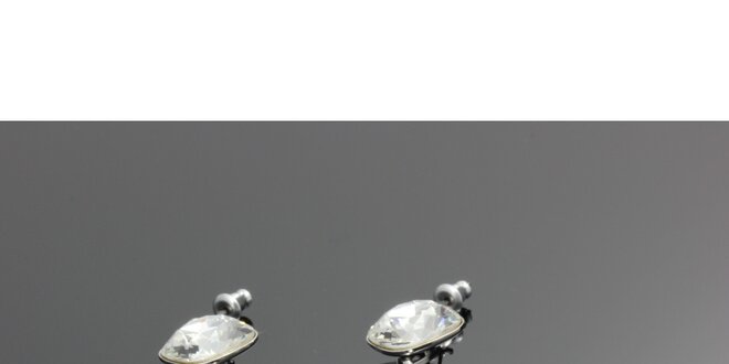 Dámské náušnice se dvěma krystalky Swarovski