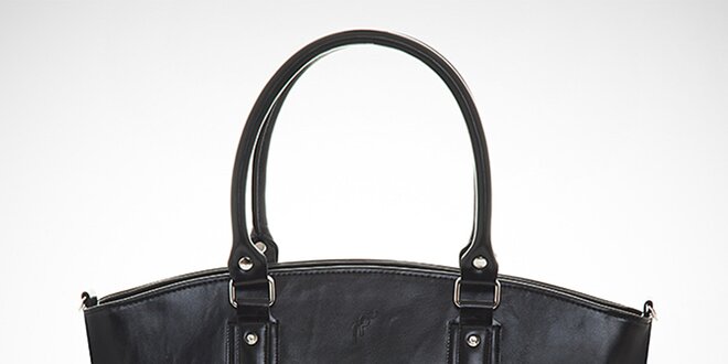 Dámská černá kabelka s vnější kapsičkou Felice