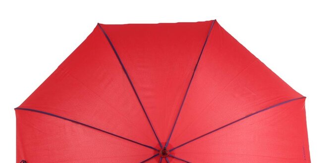 Dámský červený deštník s fialovými lemy Ferré Milano