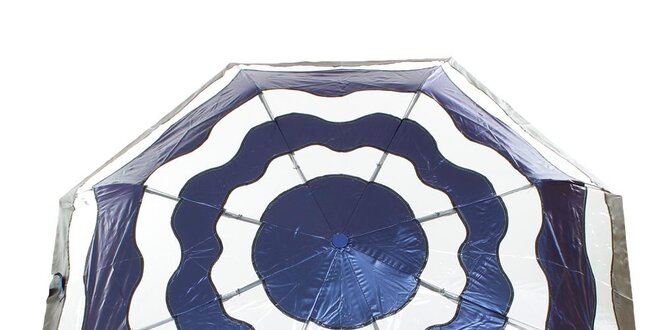 Dámský modro-stříbrný vystřelovací deštník Ferré Milano
