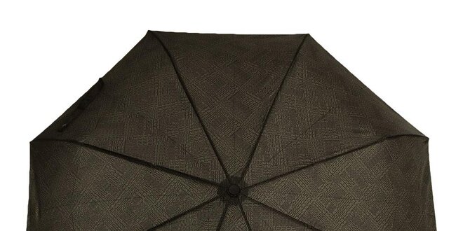 Pánský skládací deštník s černým logem Ferré Milano