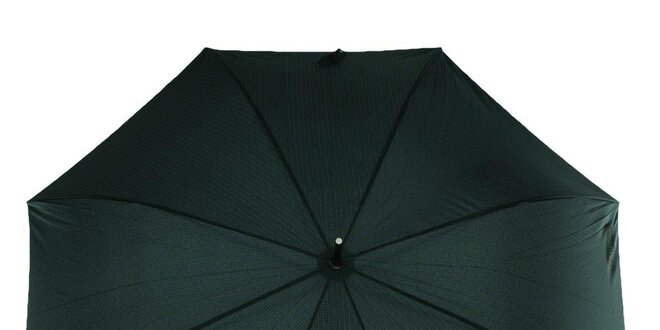 Pánský vystřelovací deštník s modro-zeleným vzorem Ferré Milano