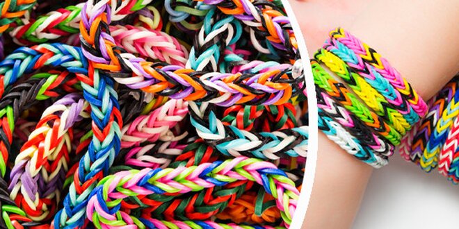 Colorful Loom Bands na výběr celá sada nebo extra balení gumiček