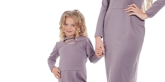 Dívčí fialové šaty Berry Couture