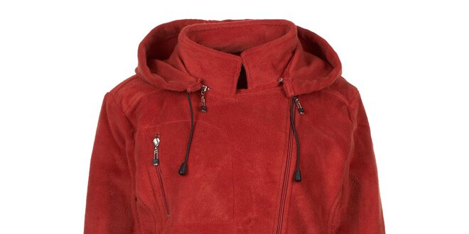 Dámská červená fleecová bunda Utopik