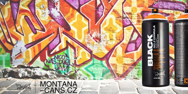 Dekorační barevné spreje Montana Cans