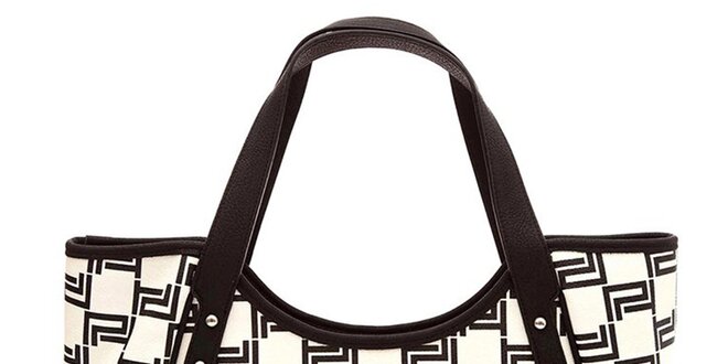 Dámská černobílá vzorovaná kabelka Paris Hilton