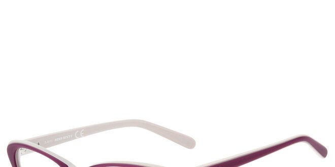 Dámské fialovo-bílé kočičí brýle Miss Sixty