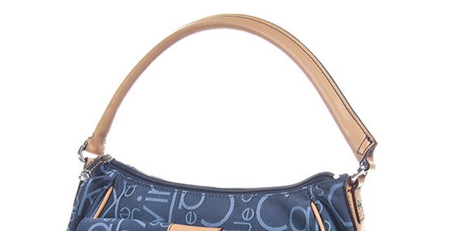 Dámská modrá kabelka s potiskem Calvin Klein