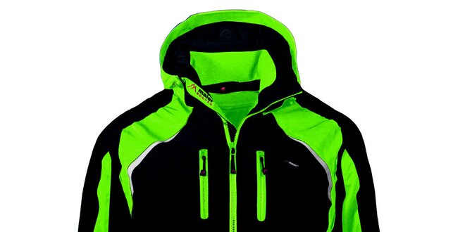 Pánská černo-zelená lyžařská bunda Maier