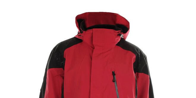 Pánská červeno-černá bunda s kapucí Northland Professional