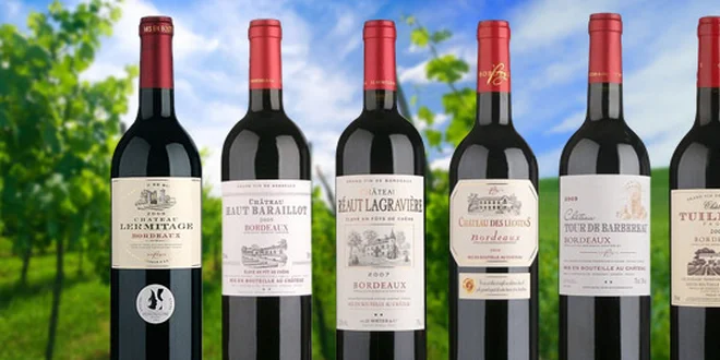 ŠEST francouzských vín z Bordeaux