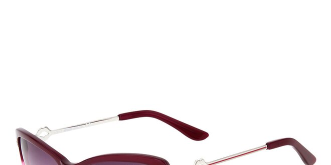 Dámské fialové retro sluneční brýle s tenkými stranicemi Miss Sixty