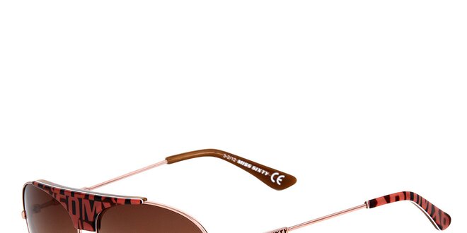Dámské aviator sluneční brýle s barevnými detaily Miss Sixty