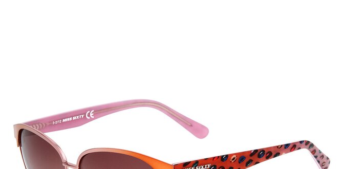 Dámské oranžovo-růžové sluneční brýle Miss Sixty