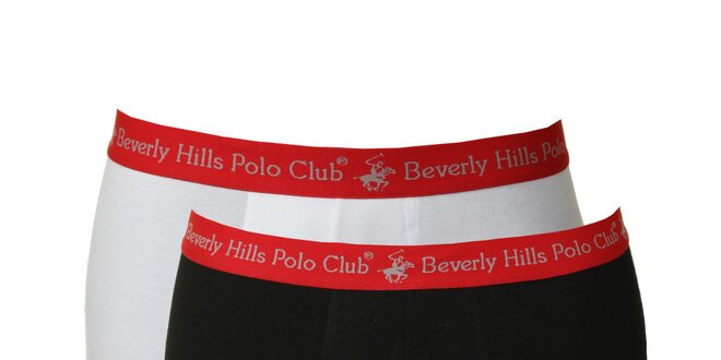 Set bílých a černých pánských boxerek Beverly Hills Polo Club