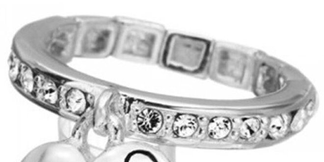 Dámský prsten ve stříbrné barvě Guess