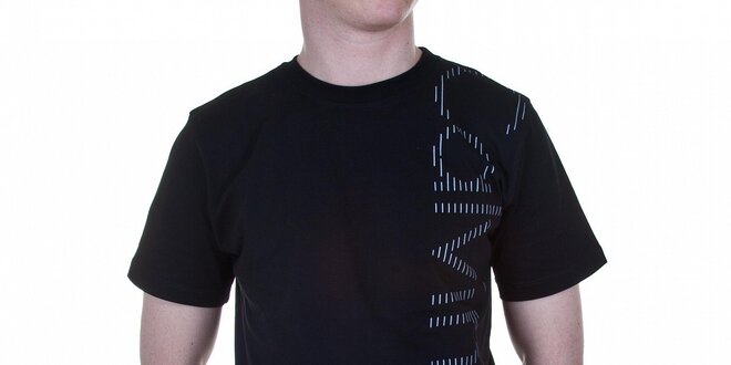 Pánské černé triko Calvin Klein s bílým logem