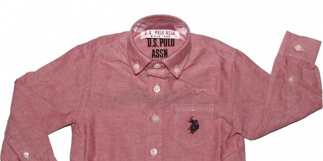 Dětská růžová košile U.S. Polo