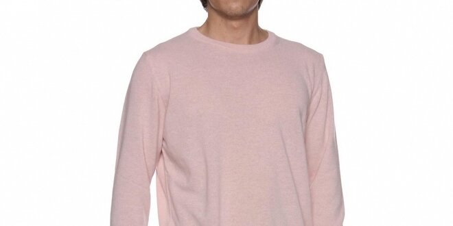 Pánský světle růžový svetr Mario Valentino