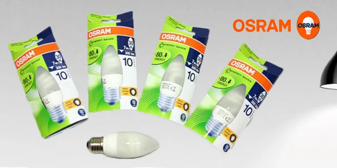 5 úsporných žárovek OSRAM DULUX SUPERSTAR MINI CANDLE