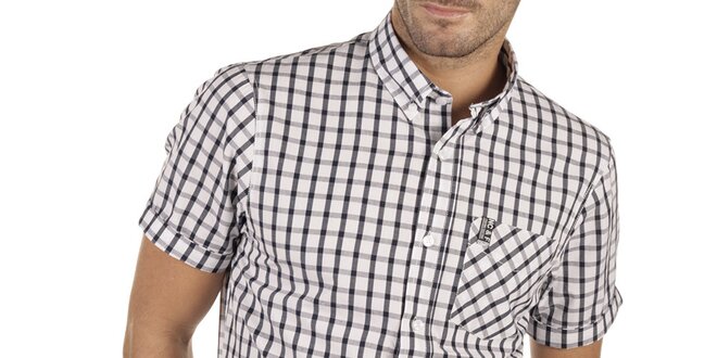 Pánská kostkovaná košile s krátkým rukávem New Caro