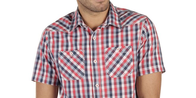 Pánská károvaná košile s krátkým rukávem New Caro
