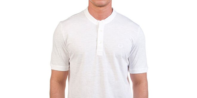 Pánské bílé tričko s knoflíčky Fred Perry