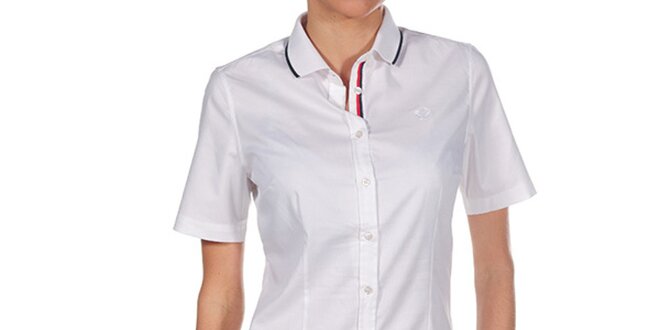 Dámská bílá košile s krátkým rukávem Fred Perry (XXL)