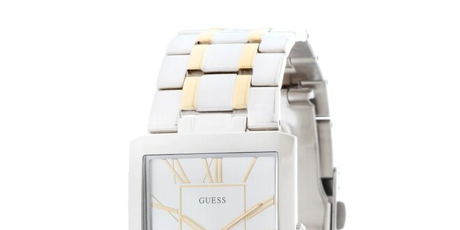 Pánské elegantní ocelové hodinky Guess