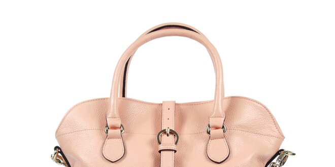 Dámská kožená kabelka ve světle růžovém odstínu Belle & Bloom