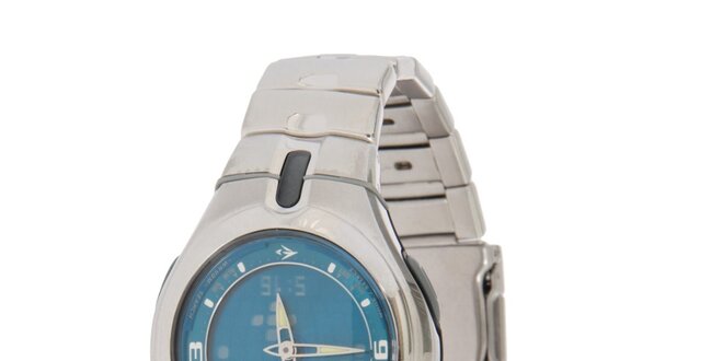 Pánské ocelové hodinky Casio s modrým ciferníkem