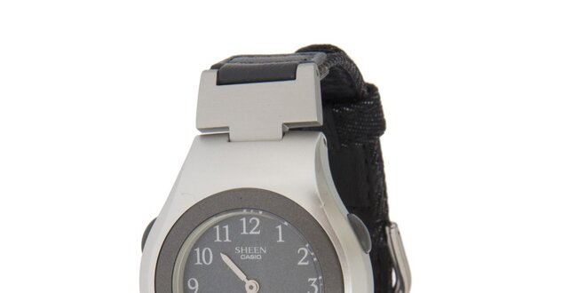 Dámské černo-stříbrné hodinky Casio s kombinovaným ciferníkem