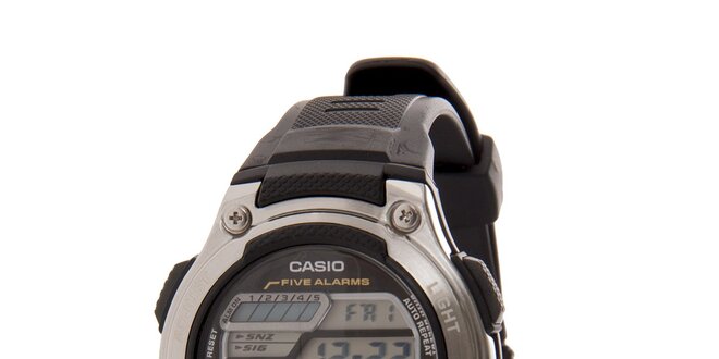 Pánské černé digitální hodinky Casio