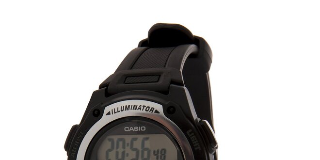 Pánské černé digitální hodinky Casio