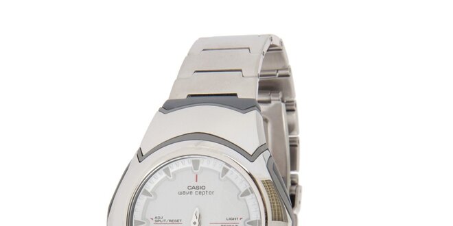 Pánské ocelové hodinky Casio s bílým ciferníkem